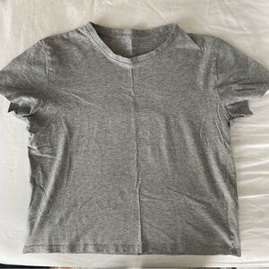 COPY - Everlane basic cropped grey tee, Size: xs